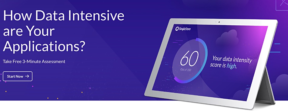 SingleStore Data Intensity website
