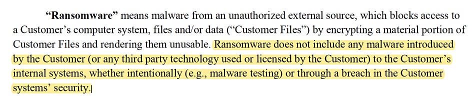 Cohesity is critical of such exceptions