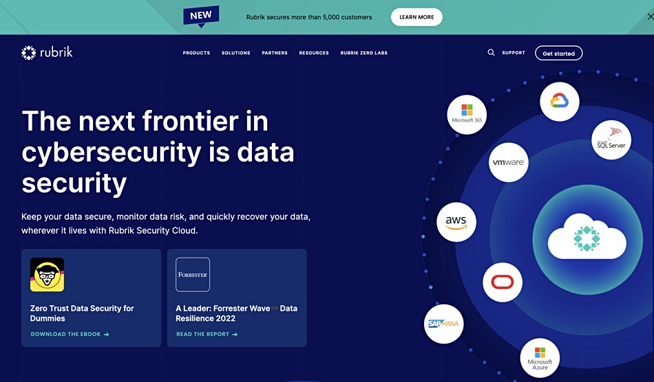 Rubrik website