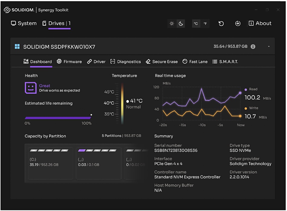 Solidigm Synergy v2.0 Toolkit report