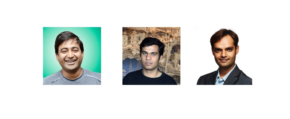 Rubrik alumni Soham Mazumdar, Sharvanath Pathak and Kapil Chhabra