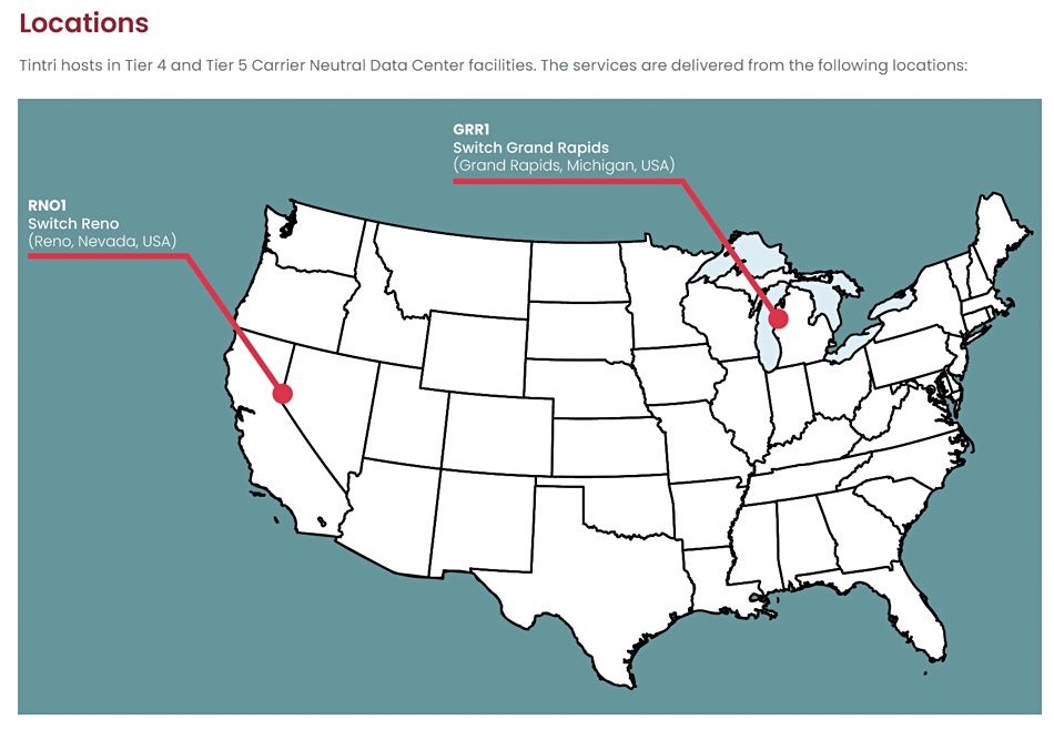 Tintri datacenter locations