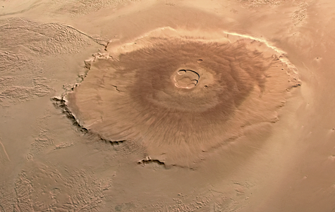 Olympus Mons image courtesy of ESA/DLR/FUBerlin/AndreaLuck