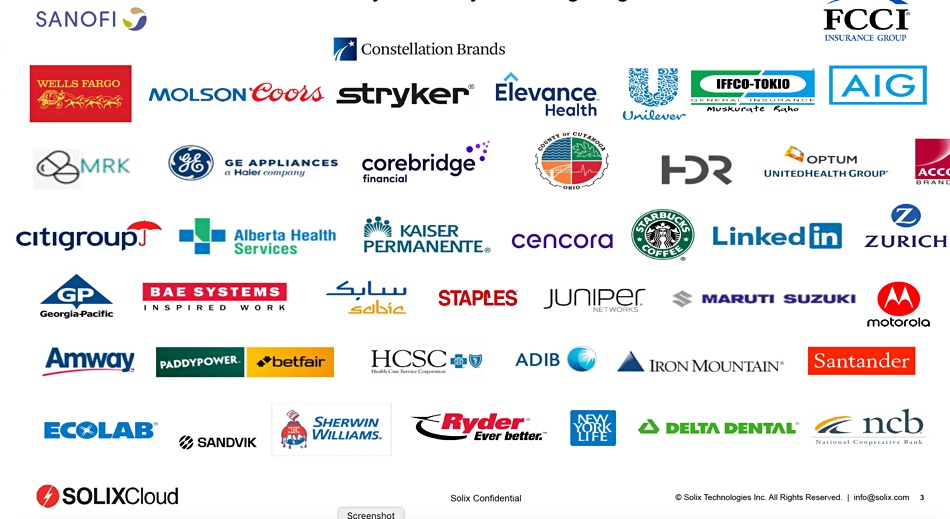 Solix customers