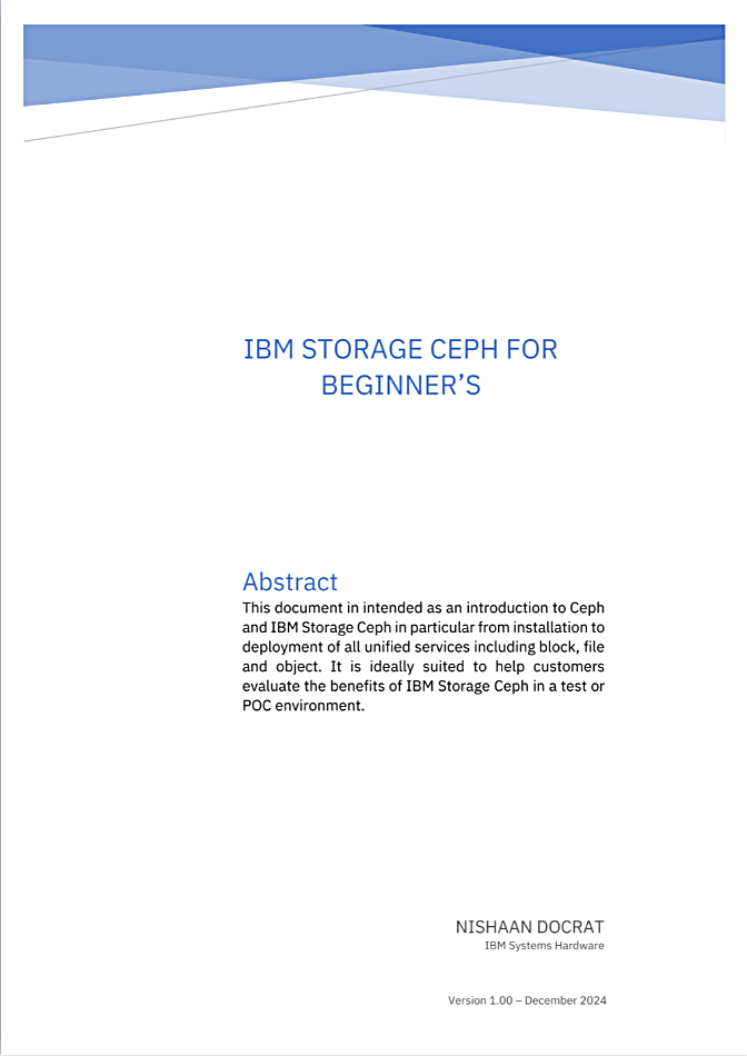 IBM Storage Ceph For Beginners