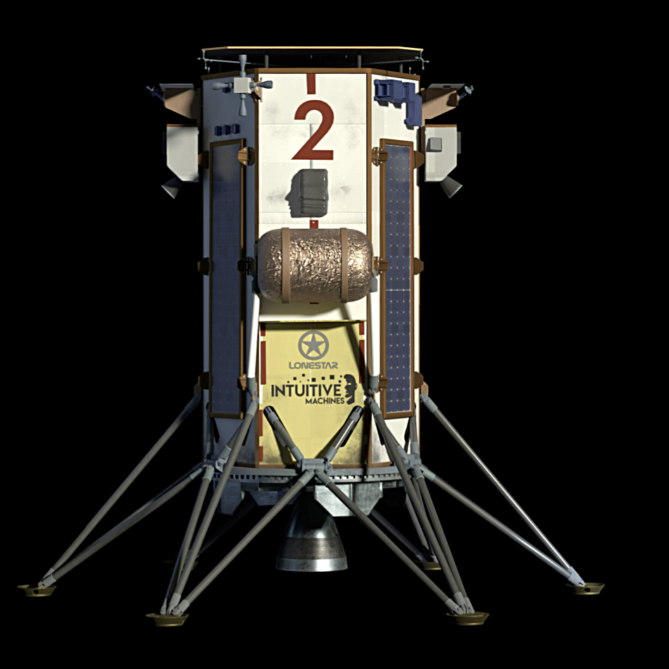 Lonestar image of IM-2 Athena lander